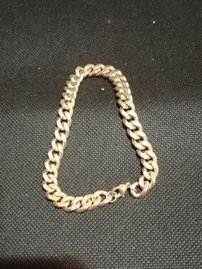 Gold-Tone Curb Chain Bracelet